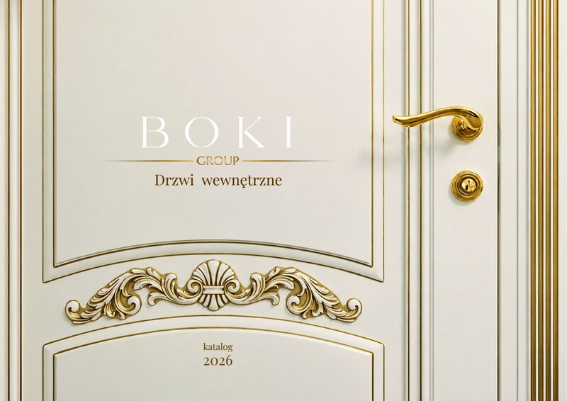 Okładka katalogu drzwi wewnętrznych BOKI Group 2026